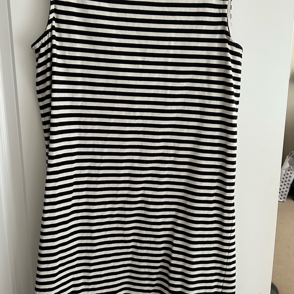 Kate Spade Black and White Striped Mini Dress